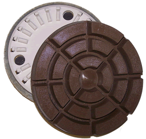 4-3/8" Wet Semi Metal Transition Disc with Snap Lock